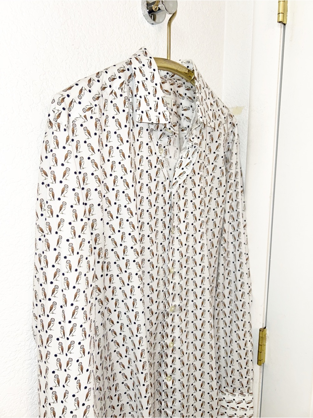 ETRO The Barn Owl Comfortetro Stretch Cotton Button Up Men’s Shirt SZ: 44 - Picture 4 of 16